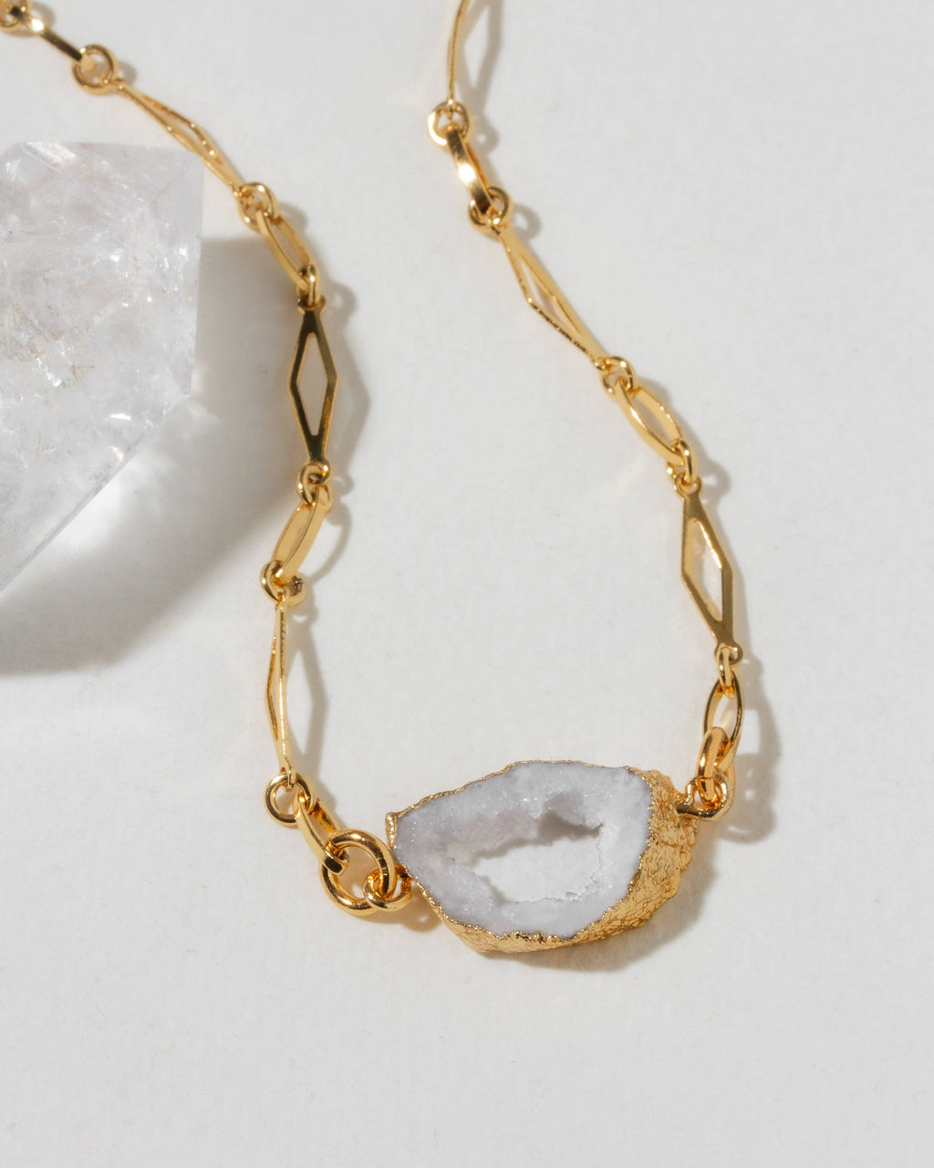 Boho Balance Pendant- White Agate
