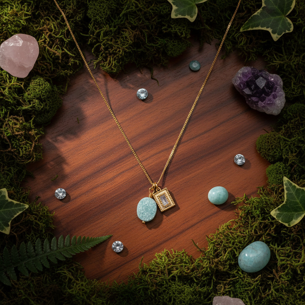 A Little Polished, A Little Wild Gemstone Necklace