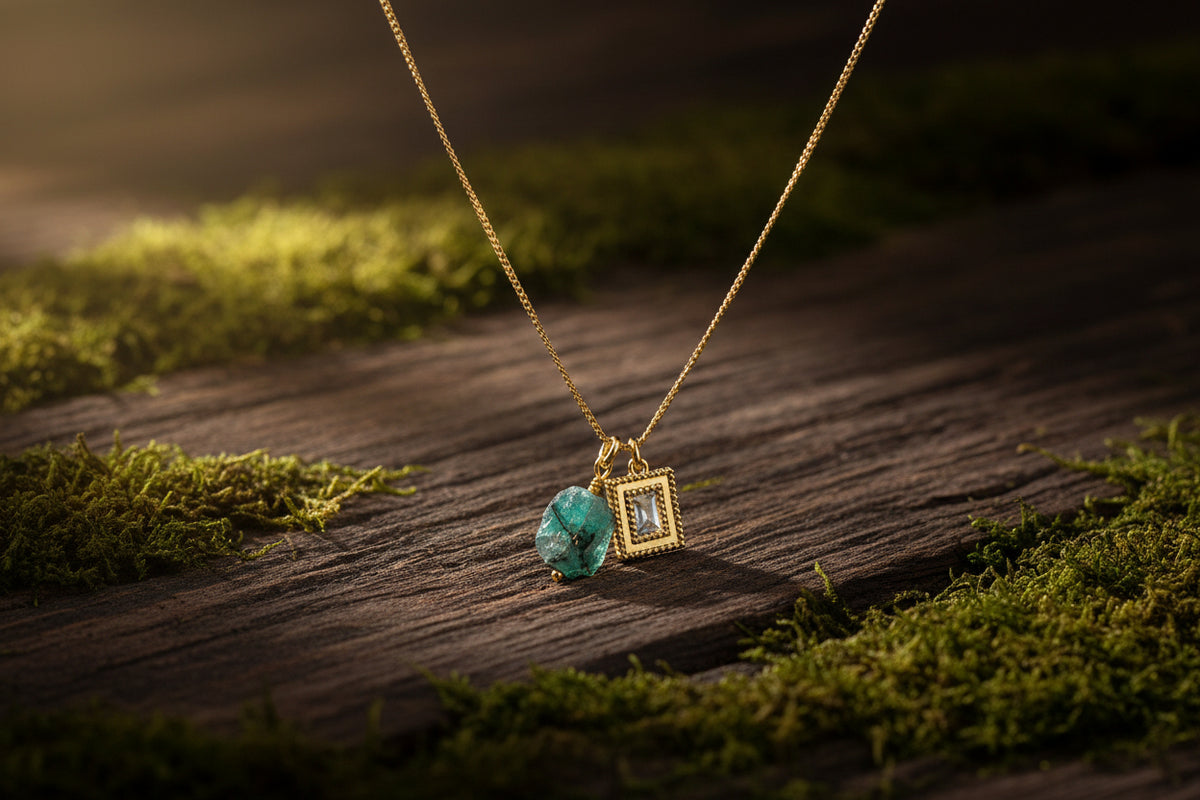 A Little Polished, A Little Wild Gemstone Necklace