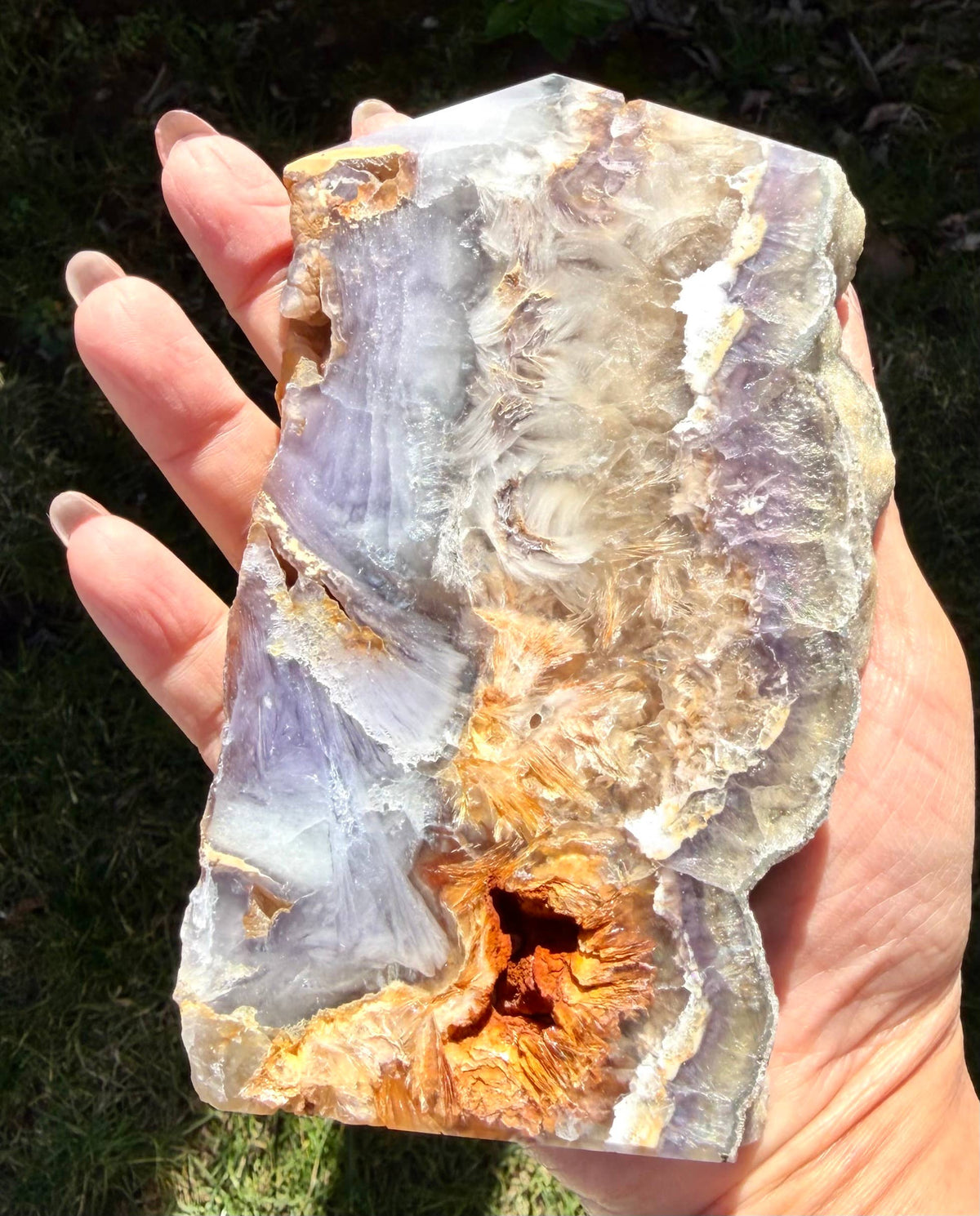 4 pcs Feather Fluorite Pyrite Slab Tower Natural Crystal 