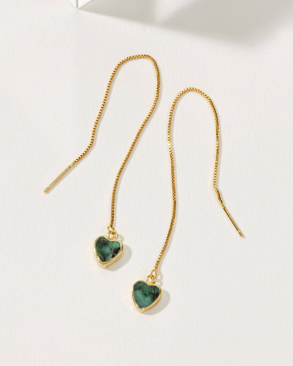 Royal Threader Earrings - Emerald