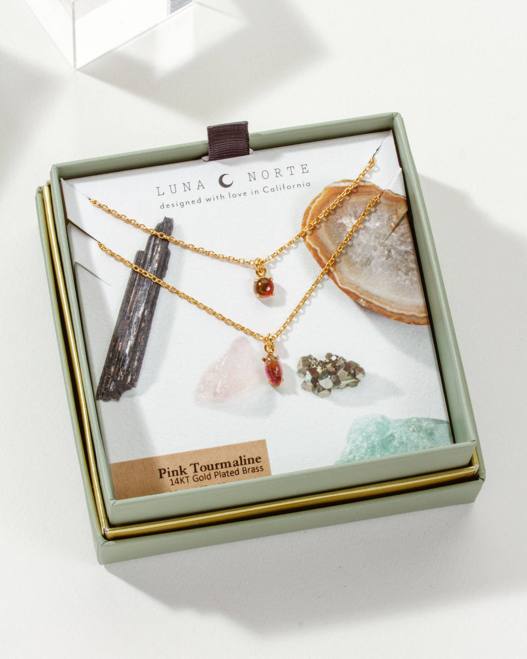 Four Letter Word Necklace - Pink Tourmaline