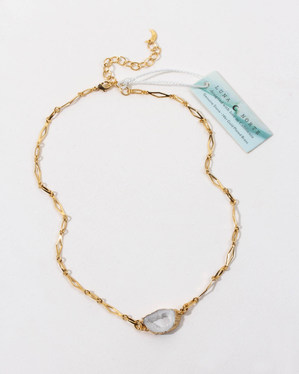 Boho Balance Pendant- White Agate