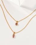 Four Letter Word Necklace - Pink Tourmaline