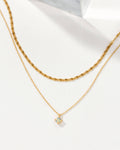 Nova Layered Collar Necklace- Opal