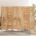 6 Panel 6ft Wood Room Divider Folding Partition Screen