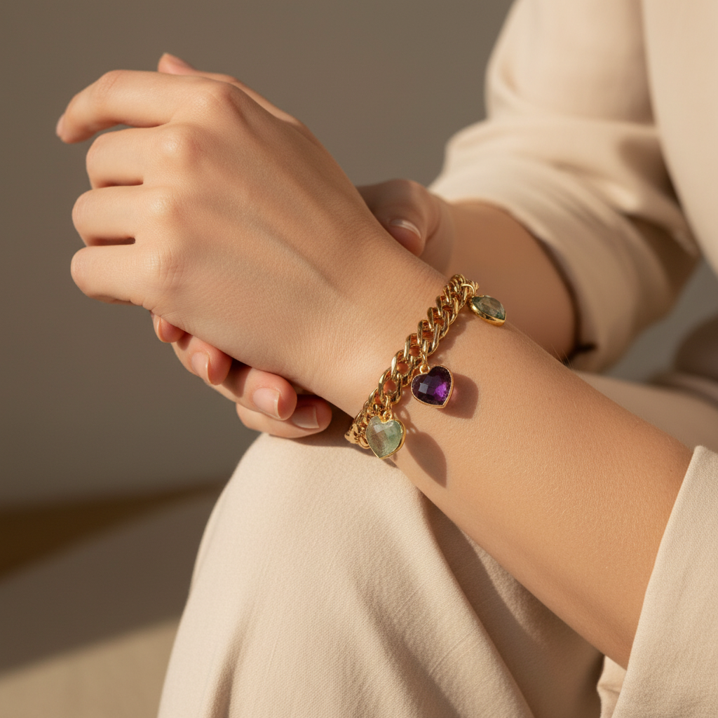 Lover's Spectrum Bracelet Worn on Wrist